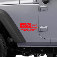Calcomanía lateral de vinilo estilo Gecko LTD para Jeep Wrangler Rubicon_3