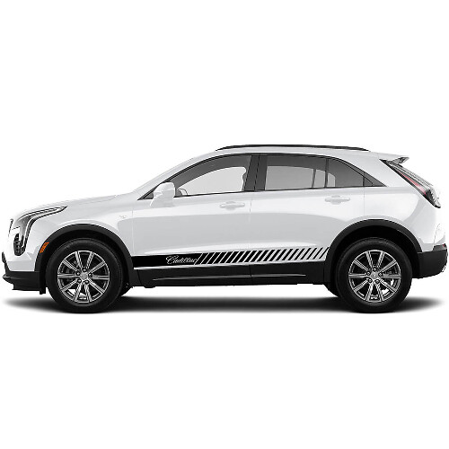 2 Nueva Calcomanía de Líneas Horizontales para Panel Lateral para Cadillac XT4 - ahora
