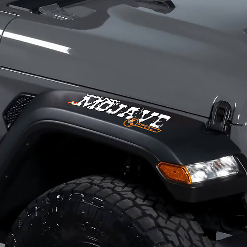 Calcomanía de vinilo para guardabarros estilo Mojave para Jeep Wrangler Rubicon