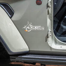 Juego de adhesivos laterales de vinilo Mojave Gecko personalizados para Jeep Wrangler Rubicon_2