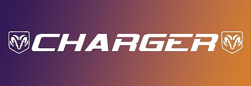 Etiqueta engomada de la etiqueta del vinilo de la bandera del parabrisas de la ventana abetos Dodge Charger