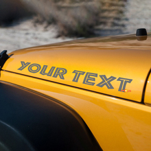 Adhesivo de Vinilo con Inscripción Estilo Isleño para Capó de Jeep Wrangler_2