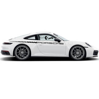 2 Porsche 911 Porsche Carrera Calcomanías laterales para puertas Contorno de rayas laterales

