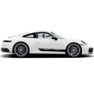 2 Porsche 911 Porsche Carrera Rocker Panel contorno Side Stripes Doors Decal

