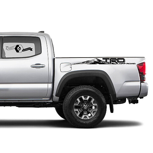Calcomanía de Vinilo Lateral Trasera Estilo Montaña TRD Off Road para Toyota Tacoma