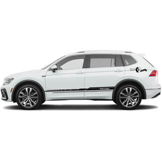 Volkswagen TIGUAN 2x Side Stripes Body decal Graphics vinilo Stickers Style Robo New
