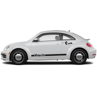 Par Volkswagen Beetle Rocker Stripe Calcomanías gráficas Cabrio Style se adapta a cualquier año Turbo New

