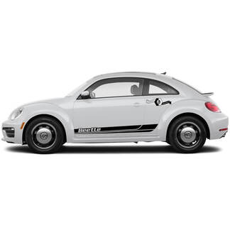 Par de calcomanías gráficas Volkswagen Beetle Rocker Stripe estilo Cabrio para cualquier año Robo Line
