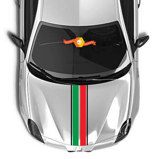 Adhesivo capó Alfa Romeo Bandera Italia frontera 2021

