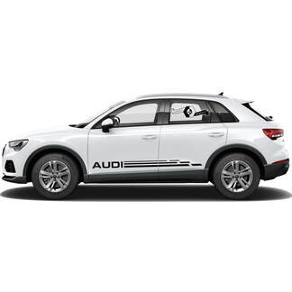 Pegatinas para Audi Q3, calcomanía lateral para puerta, Panel basculante moderno para 2021 Audi Q3, Kit de puertas de rayas laterales, pegatina
