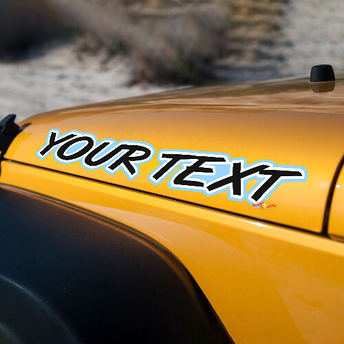 Adhesivo de Vinilo con Inscripción Neon para Capó de Jeep Wrangler Rubicon