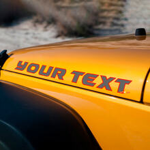 Juego de calcomanías de vinilo con letras personalizadas para capó para Jeep Wrangler Rubicon_2