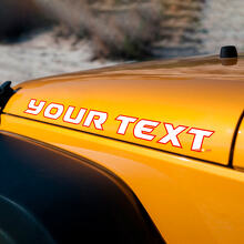 Juego de calcomanías de vinilo con letras personalizadas para capó para Jeep Wrangler Rubicon_3