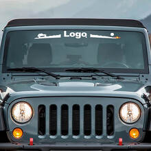 Calcomanía de vinilo para parabrisas con logotipo Mountain Style para Jeep Wrangler Rubicon_2