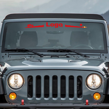 Calcomanía de vinilo para parabrisas con logotipo Mountain Style para Jeep Wrangler Rubicon_3