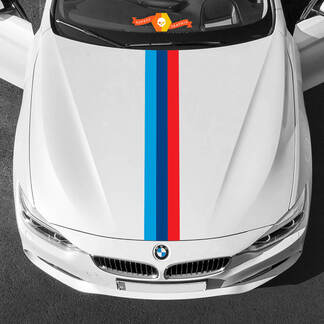 Franjas de capó en colores M para BMW de cualquier generación y modelo.
