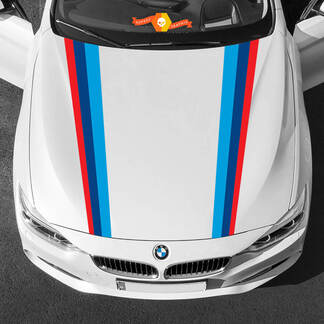 Ambas franjas de capó en colores M para BMW de cualquier generación y modelo.
