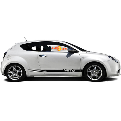 Par de calcomanías de vinilo pegatinas gráficas alfa Romeo Rocker Panel Mito Classic 2022