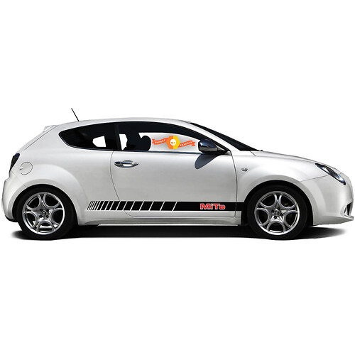 Par de calcomanías de vinilo pegatinas gráficas alfa Romeo Rocker Panel Mito Cut Strip 2022