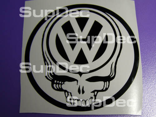 Calcomanía de calavera Volkswagen
