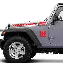 Kit de adhesivos de vinilo personalizados con el logo JK y bandera de EE. UU. para capó y laterales de Jeep Wrangler JK_3