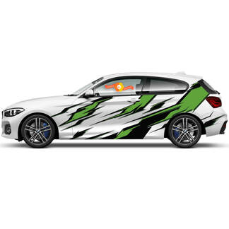 Par Vinilos Adhesivos Gráficos laterales para BMW Serie 1 2015 estilo Ninja
