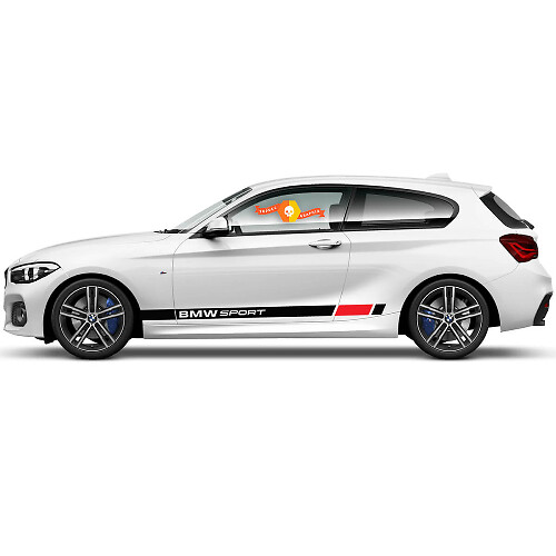 Par de calcomanías de vinilo adhesivas gráficas para el panel lateral de roca de BMW Serie 1 2015 SPORT nuevo
