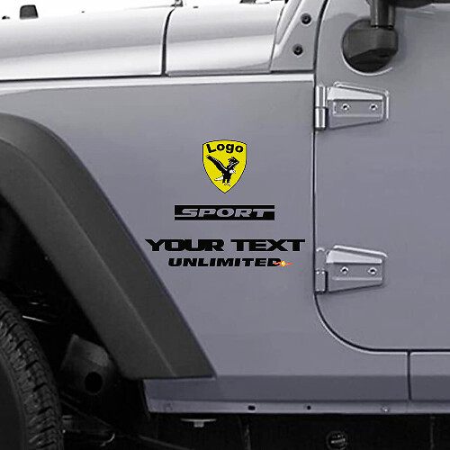 Calcomanía de vinilo para Jeep Wrangler Rubicon águila calva CJ YK JK