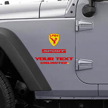 Calcomanía de vinilo para Jeep Wrangler Rubicon águila calva CJ YK JK_2