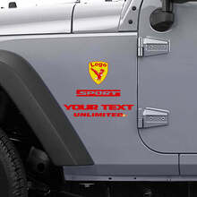 Kit personalizado de calcomanías de vinilo lateral Deportivas Águila Calva para Jeep Wrangler_2