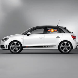 2x Calcomanías de vinilo Pegatinas gráficas Audi A1 Rocker panel palette 2022
