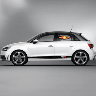 2x Calcomanías de vinilo Pegatinas gráficas Audi A1 Rocker panel RS1 nuevo 2022
