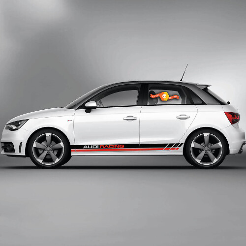 Calcomanía de Vinilo con Rayas Laterales Estilo Racing para Audi A1