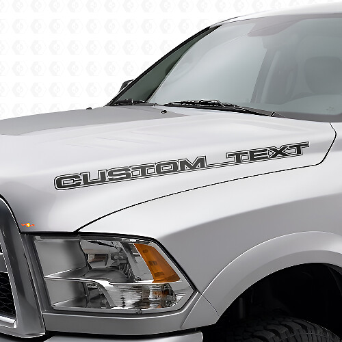 Juego de calcomanías de vinilo con letras en relieve personalizadas para capó Dodge Ram Power Wagon