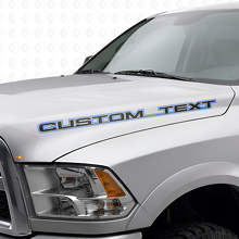 Juego de calcomanías de vinilo con letras en relieve personalizadas para capó Dodge Ram Power Wagon_2