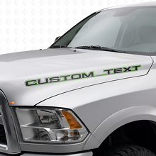 Juego de calcomanías de vinilo con letras en relieve personalizadas para capó Dodge Ram Power Wagon_3