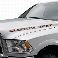 Juego de calcomanías de vinilo con letras en relieve personalizadas para capó Dodge Ram Power Wagon_4