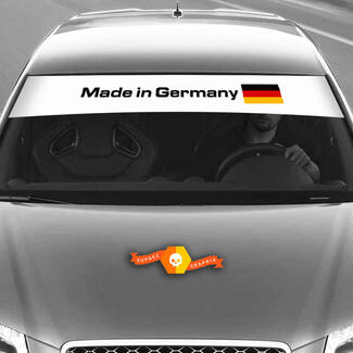 Vinilos Adhesivos Gráficos Pegatinas parabrisas Audi sunstrip Alemania bandera 2022

