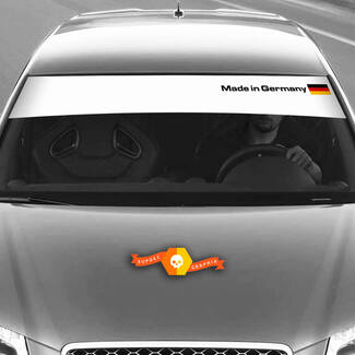 Vinilos Adhesivos Gráficos Pegatinas parabrisas Audi sunstrip Alemania bandera pequeña 2022
