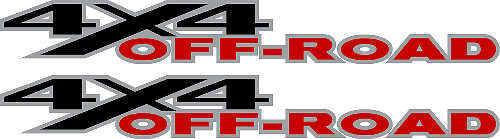 2 DODGE RAM 4x4 OFF ROAD TRUCK Calcomanías de vinilo Pegatinas