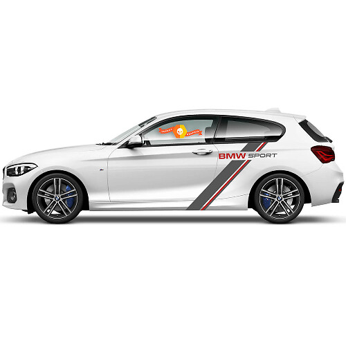 2 x Calcomanías de vinilo Pegatinas gráficas lateral bmw 1 series 2015 parte trasera elegante
