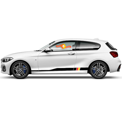 2 x Calcomanías de vinilo Pegatinas gráficas lateral bmw 1 series 2015 panel lateral Alemania

