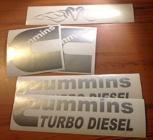 Kit de adhesivos de vinilo diesel Cummins Power Wagon para Dodge Ram