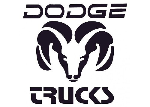 PEGATINA VINÍLICA con logo de Dodge para Dodge Ram