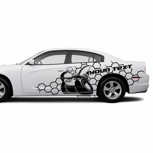 Etiqueta adhesiva de vinilo lateral estilo Scat Pack personalizado para Dodge Challenger