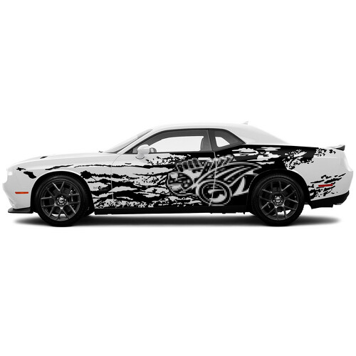 Calcomanía de vinilo lateral Super Bee para Dodge Challenger