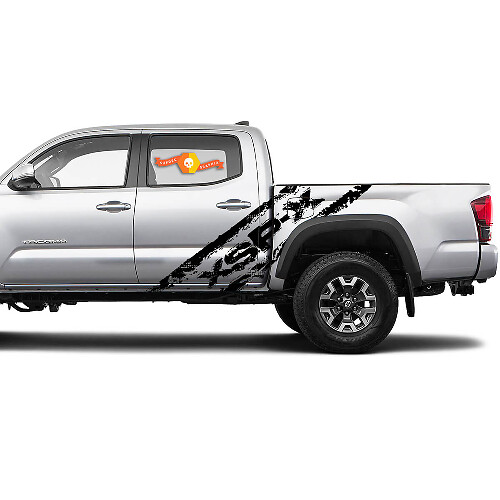 Kit de adhesivos laterales XSP-X estilo desgastado para Toyota Tacoma