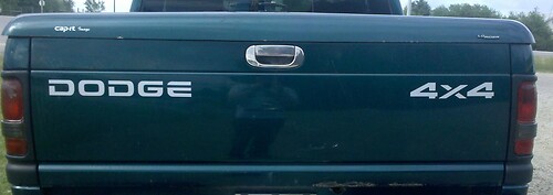 Dodge Ram Dakota Off Road Tailgate 2500 1500 calcomanías pegatinas1
