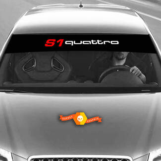 Vinilos Calcomanías Pegatinas Gráficas parabrisas S1 Quattro Audi Sunstrip Racing 2022

