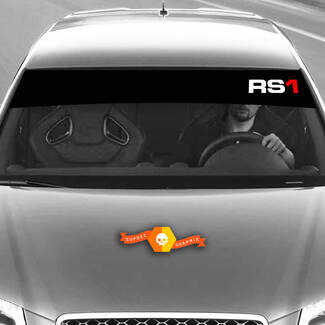Vinilos Calcomanías Pegatinas Gráficas parabrisas RS1 Audi sunstrip Racing 2022
